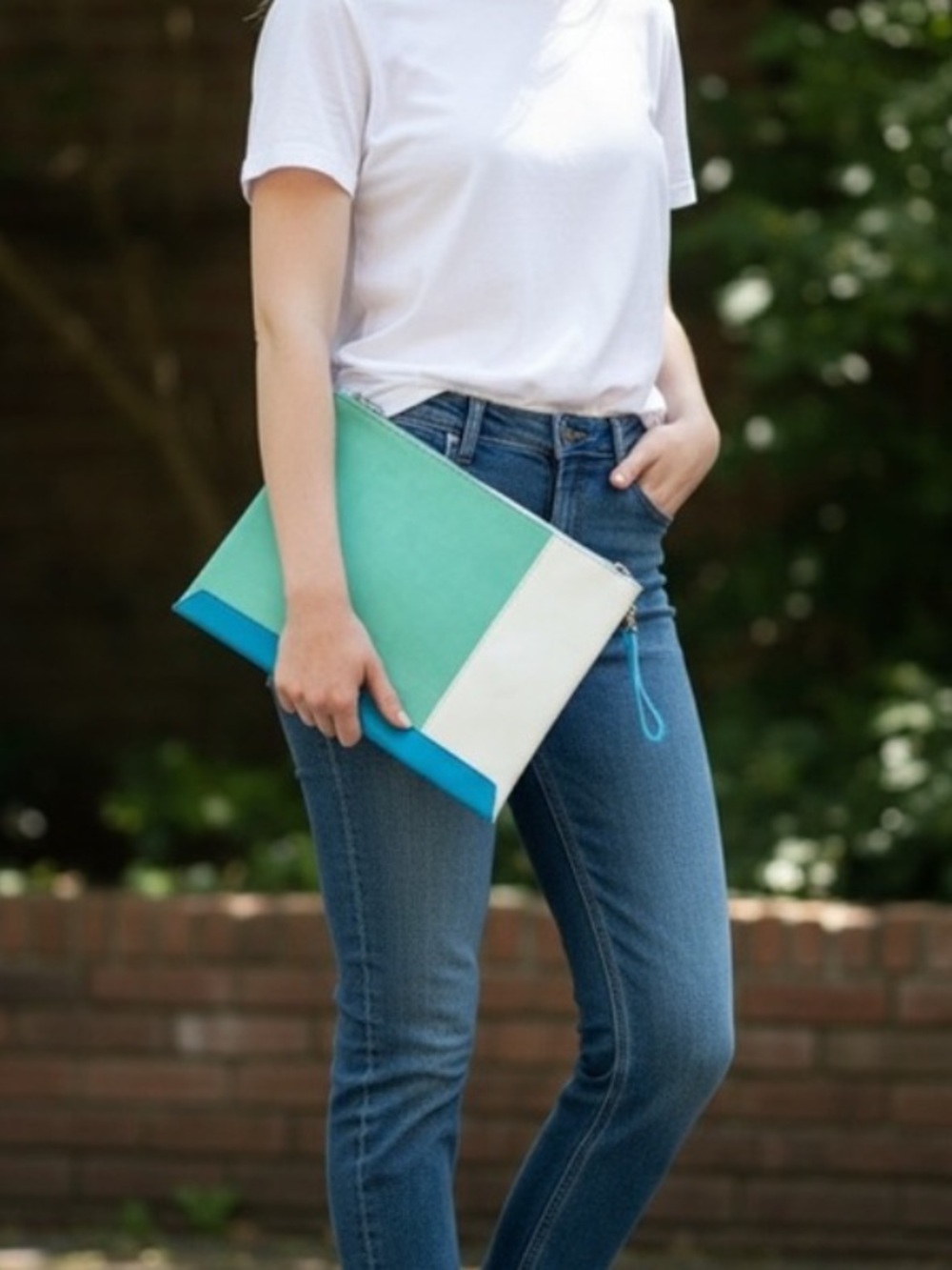 Elegant Two-Tone Clutch